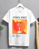 Aperol Spritz Recipe Unisex T-Shirt – Summer Cocktail Retro Graphic Tee