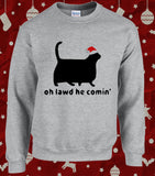 Funny Cheeky Tabby Cat Christmas Tree Destroyer Jumper Holiday Sweater for Cat Lovers (Copy)