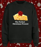 Cheese the Perfect Christmas Present Xmas Jumper for Cheese Lovers Fun Holiday Sweater