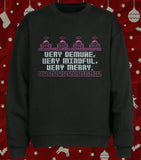 Very Demure Very Mindful Very Merry Funny Ugly Christmas Sweater Jumper