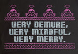 Very Demure Very Mindful Very Merry Funny Ugly Christmas Sweater Jumper