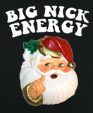 Funny Vintage Santa Claus Face Big Nick Energy Christmas Jumper Sweater