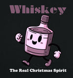 Whiskey The Real Christmas Spirit Funny Whiskey Lover Christmas Sweatshirt Jumper