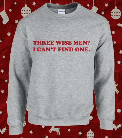 Christmas Feminist 3 Wise Men Funny Jumper Sweater