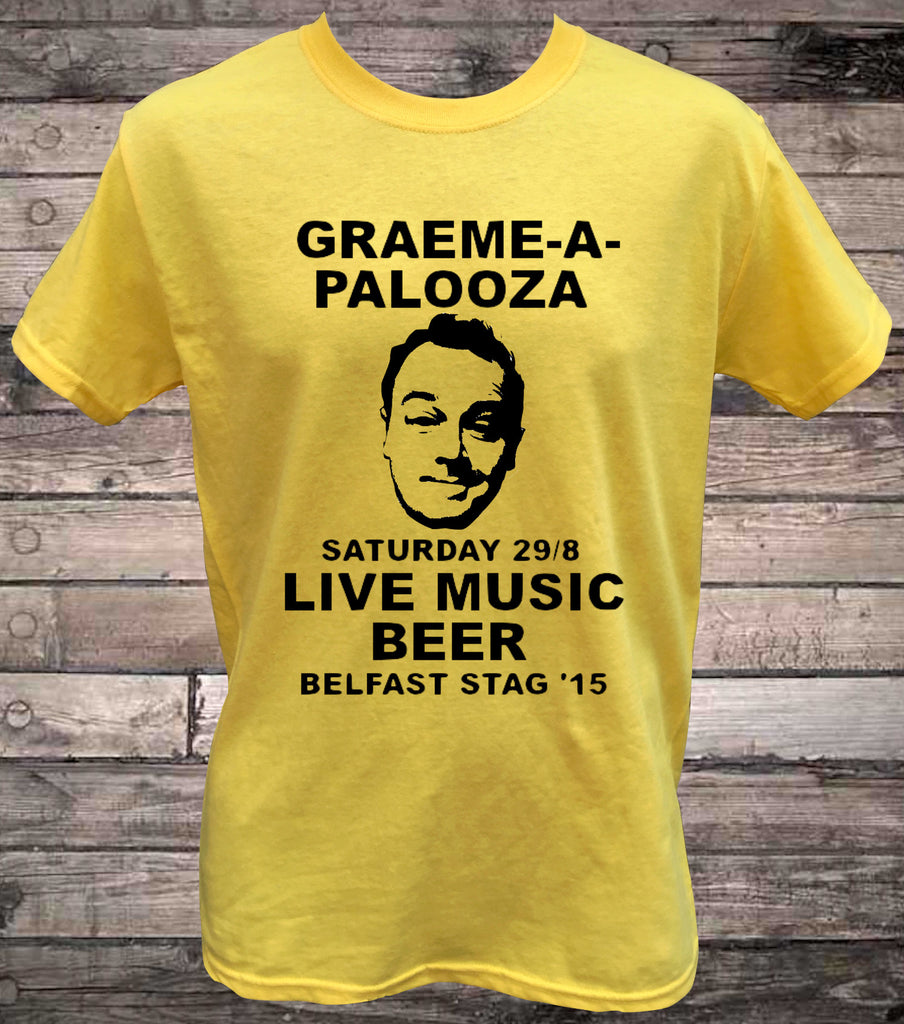 Customisable Stag Do Old School Palooza Stag Face T-Shirt