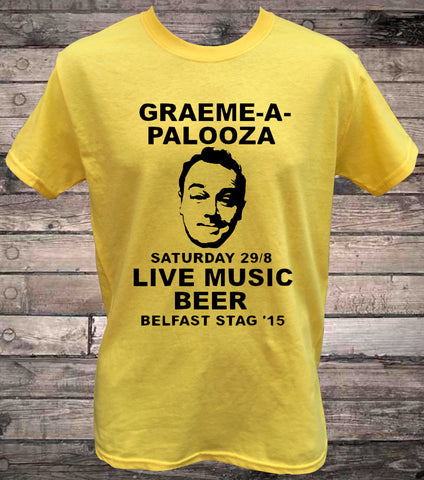 Customisable Stag Do Old School Palooza Stag Face T-Shirt