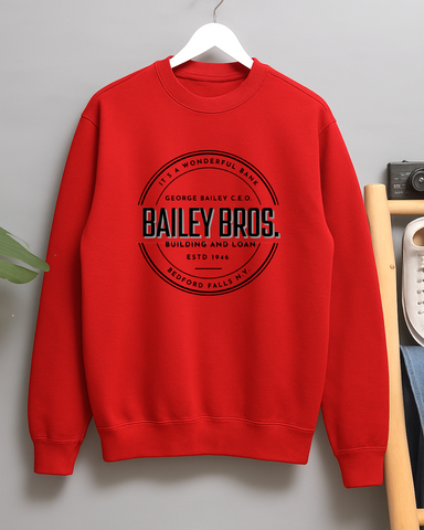 Bailey Bros Building and Loan Wonderful Life Christmas Crew Neck Sweater Jumper