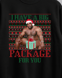 I Have a Big Package for You Barry Wood on a Bed Meme Unisex Christmas Sweatshirt Jumper Secret Santa Gift