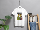 Liam and Noel Gallagher Simpsons Style T-Shirt – Oasis Cartoon Band Tee for Britpop Fans