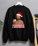 The Dude Jeff Bridges White Russian Funny Unisex Christmas Sweatshirt Jumper