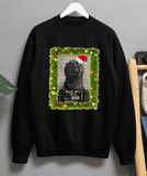 Godzilla Santa Hat Monster Christmas Holiday Sweater Funny Kaiju-Inspired Xmas Sweatshirt Jumper