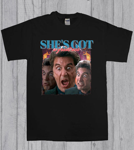 Al Pacino Great Ass Heat Quote 90s Bootleg Style T-Shirt