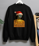 The Green Lady Chinese Girl Vintage Retro Art Portrait Style Christmas Sweatshirt Jumper