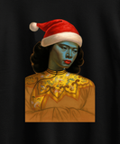 The Green Lady Chinese Girl Vintage Retro Art Portrait Style Christmas Sweatshirt Jumper