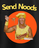 Send Noods T-Shirt Funny Hulk Hogan Eating Pasta Pastamania Meme Tee