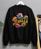 Madballs 1990s Style Retro Grossout Graphic Christmas Crew Neck Sweater Jumper