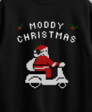 Moddy Christmas Mod Scooter Motorcycle Lover Christmas Crew Neck Sweater Jumper