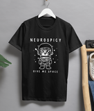 Neurospicy Give Me Space T-Shirt Cute Space Cat T-Shirt | Autism Awareness Tee