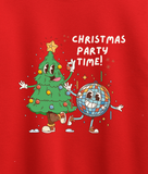 Christmas Party Season Funny Cute Christmas Glitterball Unisex Crew Neck Sweater Jumper