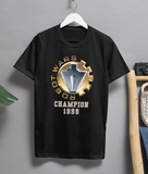 Robot Wars Champion 1999 Retro T-Shirt  Funny 90s TV Geek Nostalgia Tee