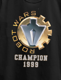 Robot Wars Champion 1999 Retro T-Shirt  Funny 90s TV Geek Nostalgia Tee