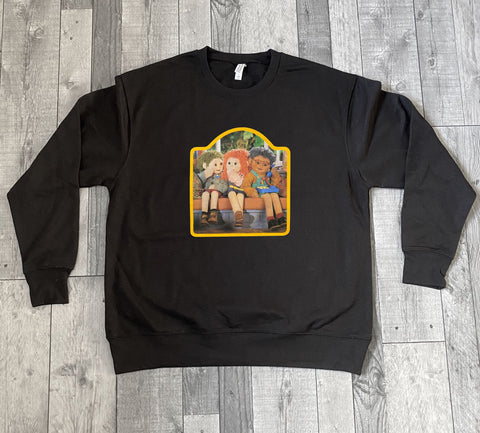 Tots TV 90s Retro Style Sweater Jumper in Black