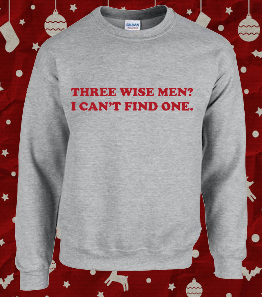 Christmas Feminist 3 Wise Men Funny Jumper Sweater