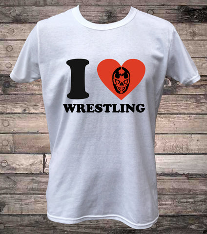 I Love Wrestling Pro Wrestling Lucha T-Shirt