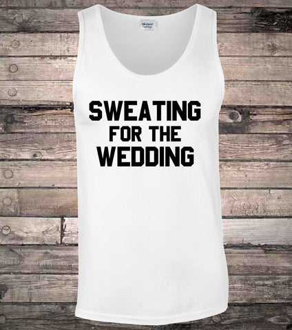 Sweating For The Wedding Gym Ladies Vest