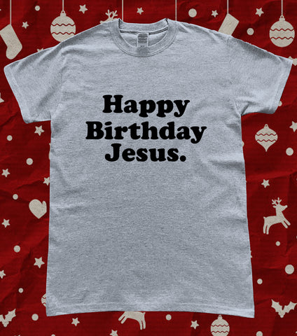 Christmas Happy Birthday Jesus Retro T-Shirt