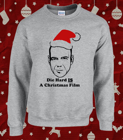 Die Hard is A Christmas Movie Bruce Willis Christmas Sweater Jumper