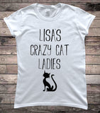 Crazy Cat Ladies Customisable Hen Party T-Shirt