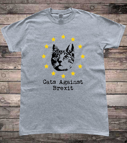 Cats Against Brexit Remainer European Union Politics T-Shirt
