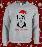 Merry Chrismark Peep Show Funny Christmas Sweater Jumper