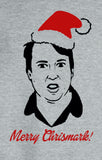 Merry Chrismark Peep Show Funny Christmas Sweater Jumper
