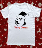 Doge Dogo Christmas Santa Claus Hat Xmas Dog T-Shirt