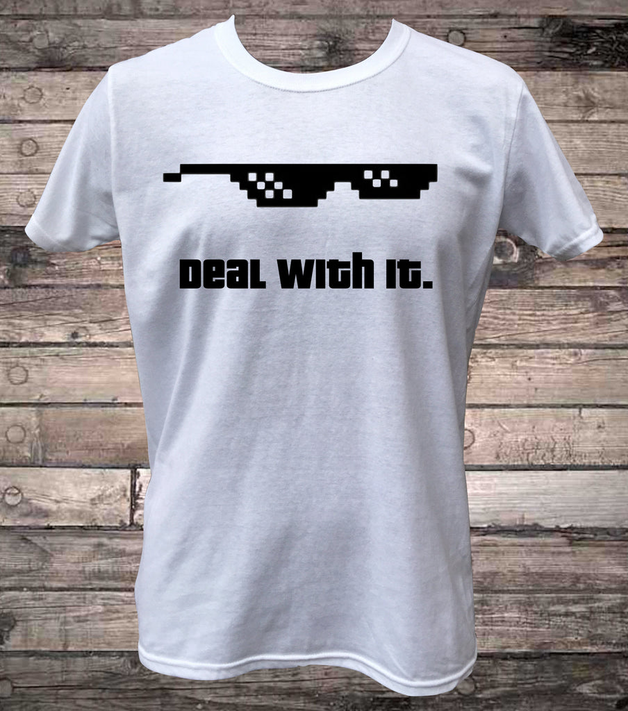 Deal With It Sunglasses Thug Meme T-Shirt