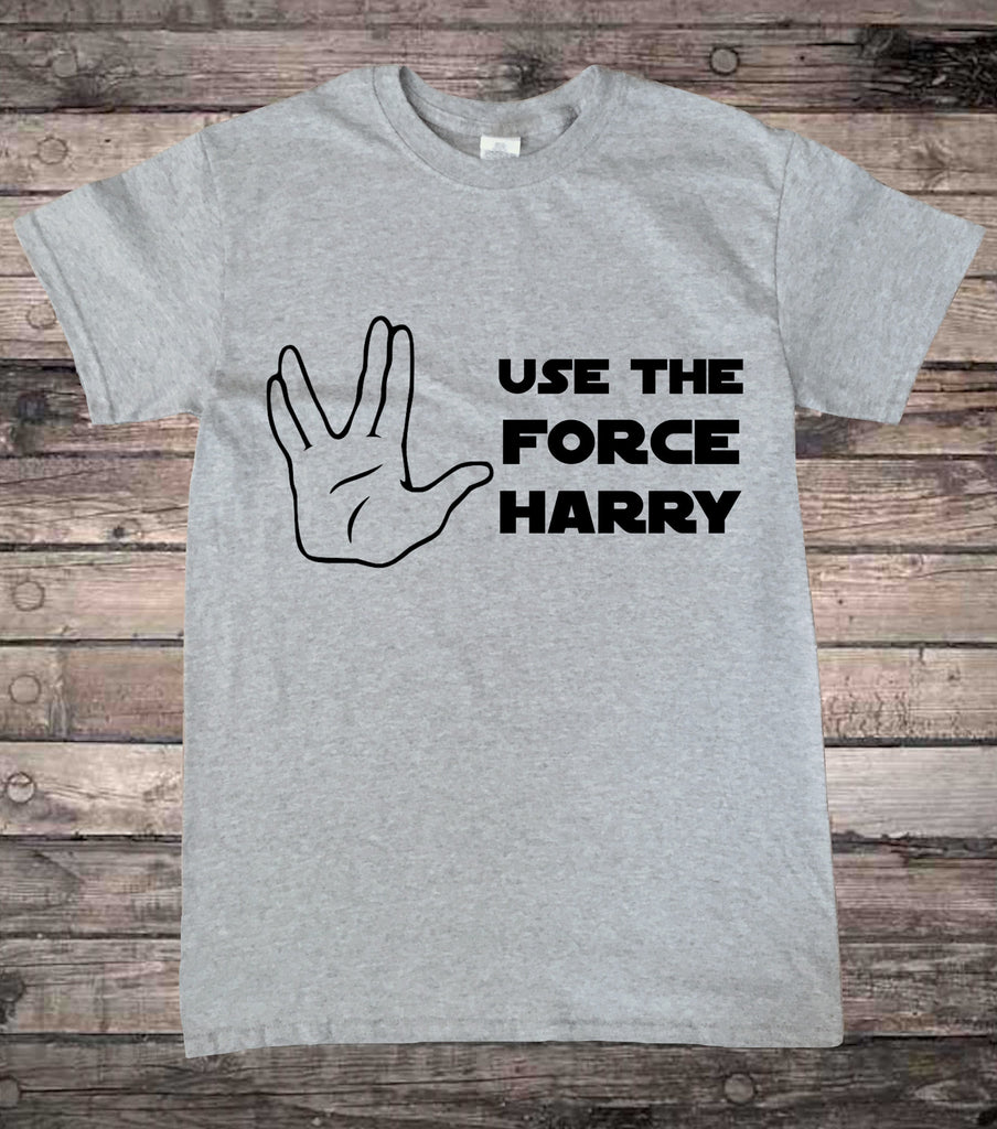 Use the Force Harry Geek Slogan T-Shirt