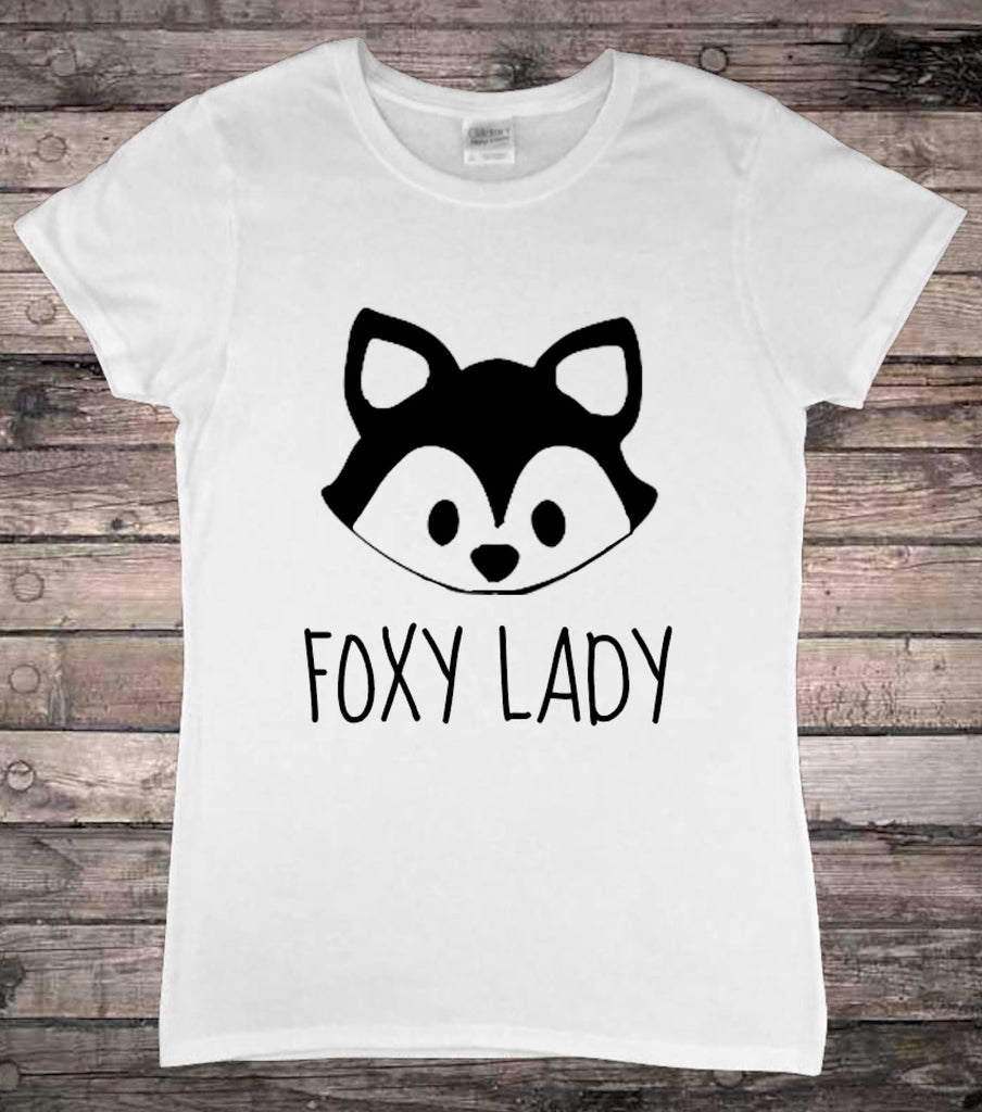 Foxy Lady Cute Fox Ladies T-Shirt