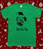 Pug Christmas Hum Pug Funny Dog T-Shirt