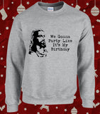 Jesus Party Like It's My Birthday Funny Christmas Sweater Jumper