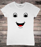 Stay Puft Marshmallow Face Ladies T-Shirt