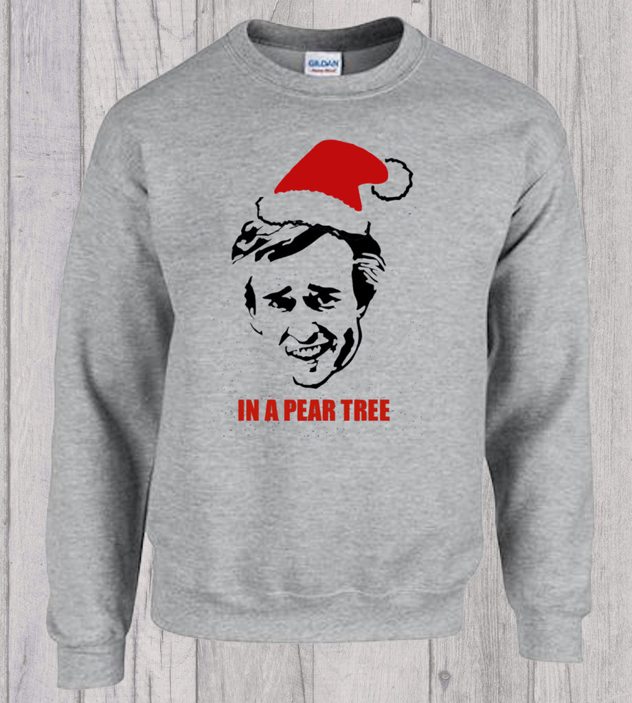 Alan Partridge in a Pear Tree Christmas Sweater Jumper