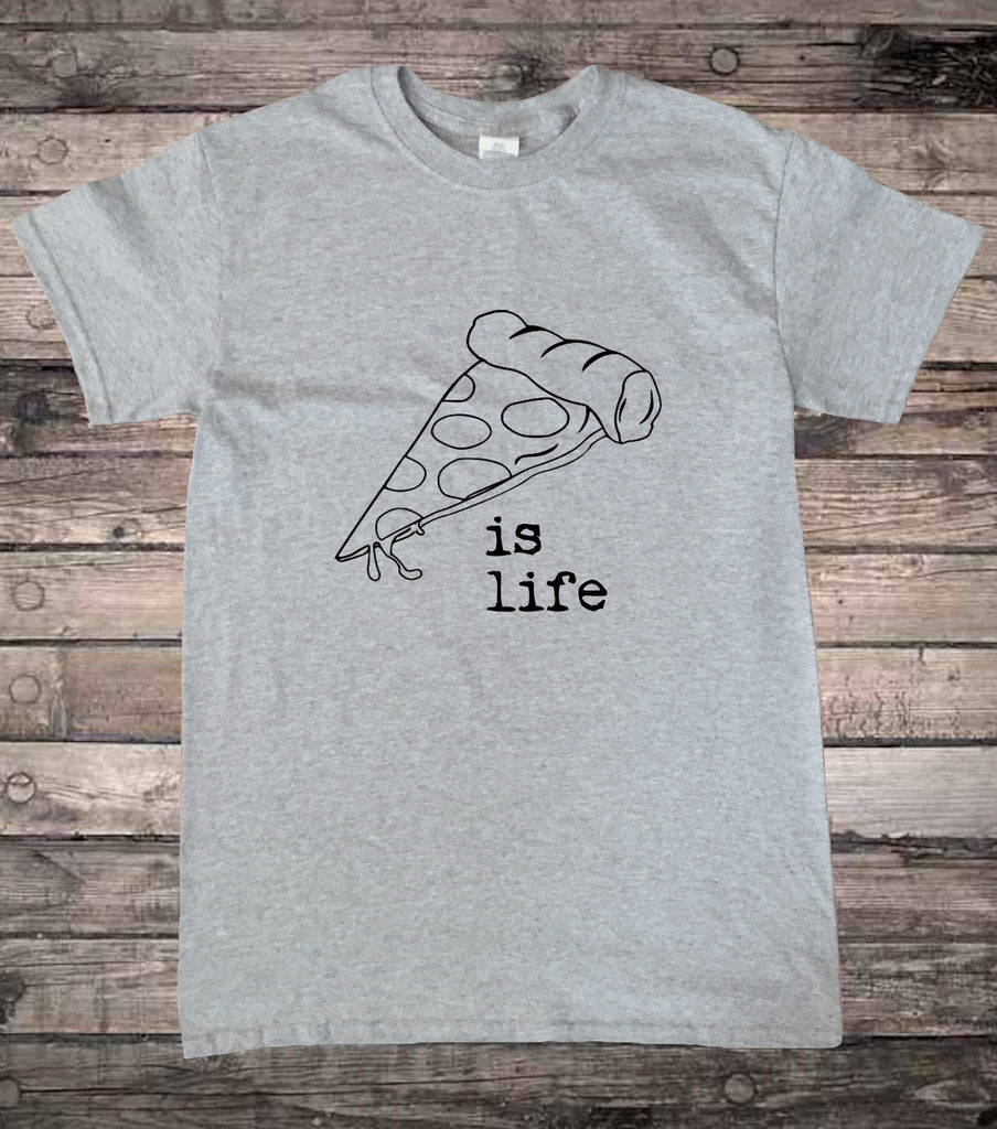 Pizza is Life Pizza Lover Mens T-Shirt
