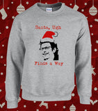 Jeff Goldblum Santa Uh Finds a Way Christmas Sweater Jumper