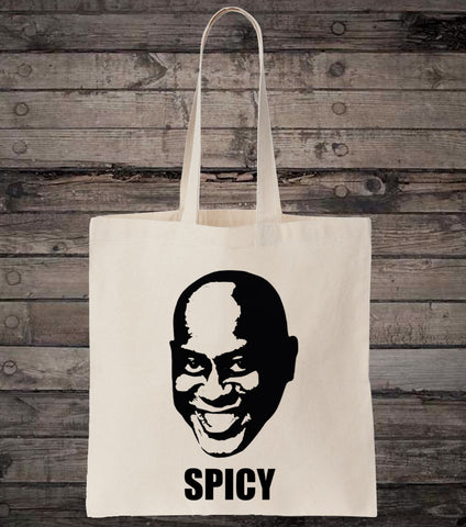 Ainsley Spicy Meme Cotton Tote Bag