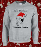 Nicolas Nic Cage John Travolta Funny Christmas Sweater Jumper