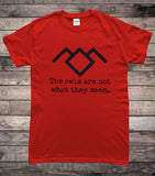 Twin Peaks Black Lodge Owls Quote T-Shirt