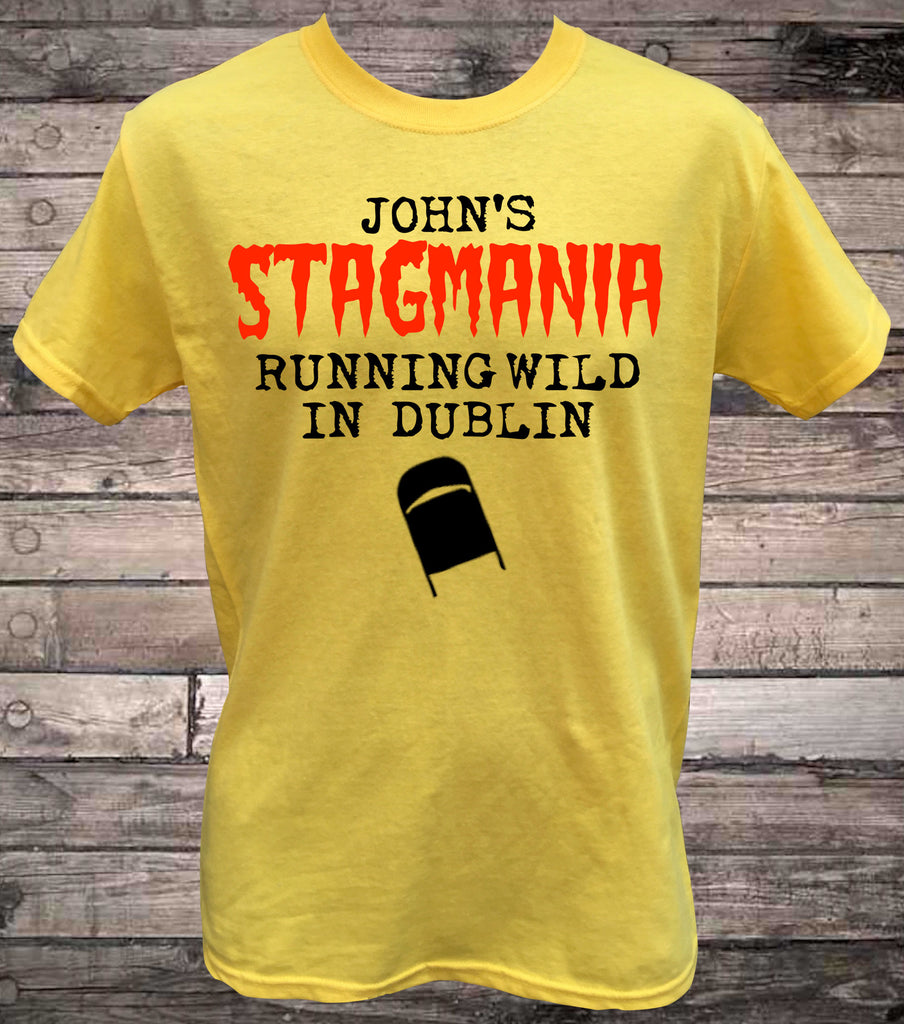 Wrestling Stag Do Stagmania Customisable T-Shirt